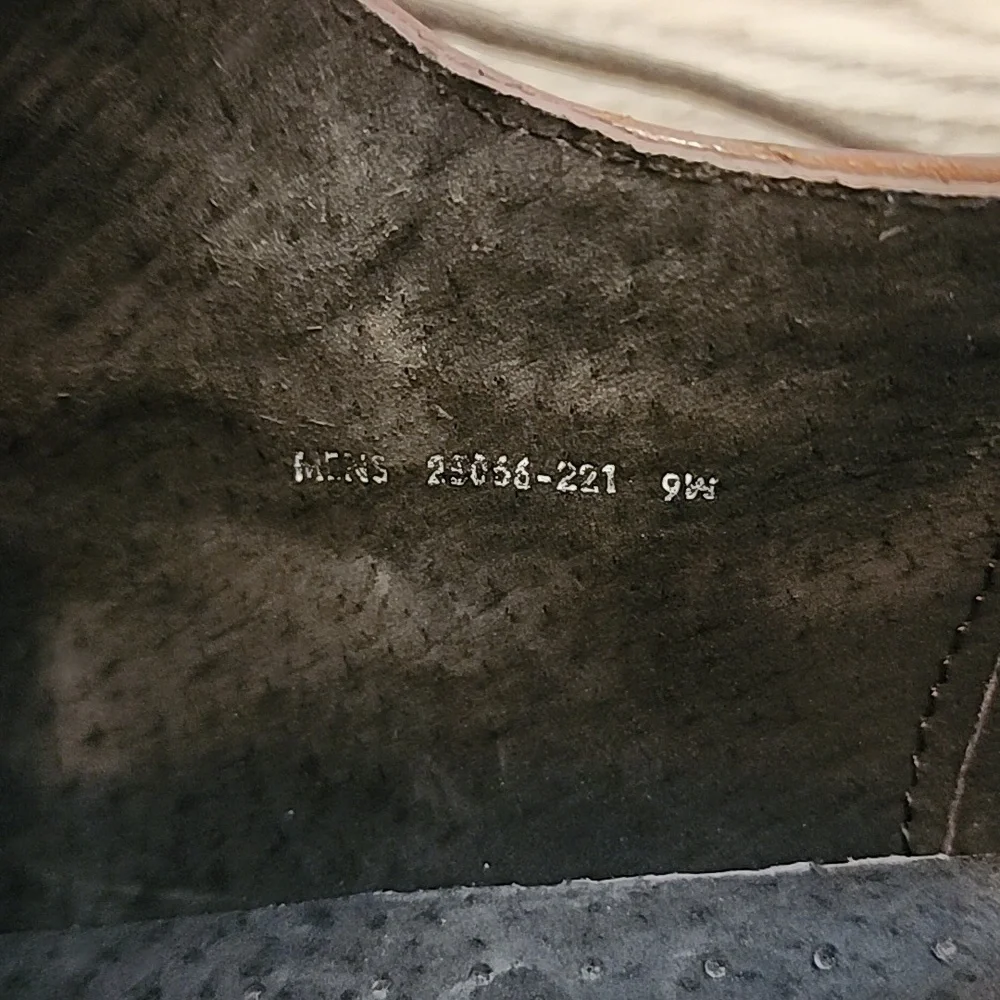 Stacy Adams Mens Dickinson Cap Toe Oxford Shoes Cognac Brown Roynd Toe Size 9W - Picture 11 of 11